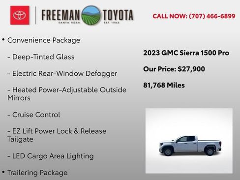 Used 2023 GMC Sierra 1500 Pro w/ Trailering Package RWD image 10