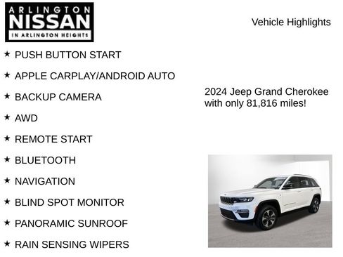 Used 2024 Jeep Grand Cherokee Limited 4xe AWD/4WD image 7