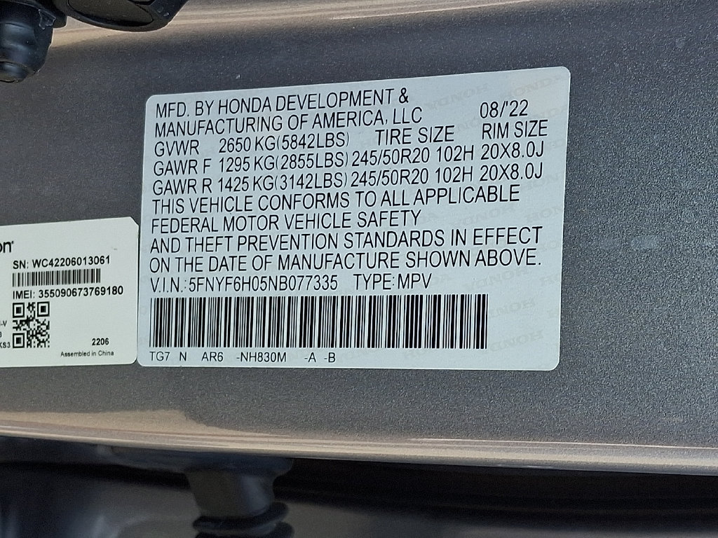 Used 2022 Honda Pilot Elite image 27