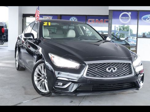 Used 2021 INFINITI Q50 Luxe w/ Seat & Sound Package RWD image 1