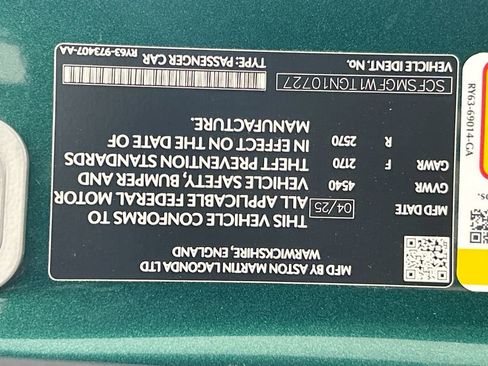 Used 2026 Aston Martin V8 Vantage Coupe RWD image 30