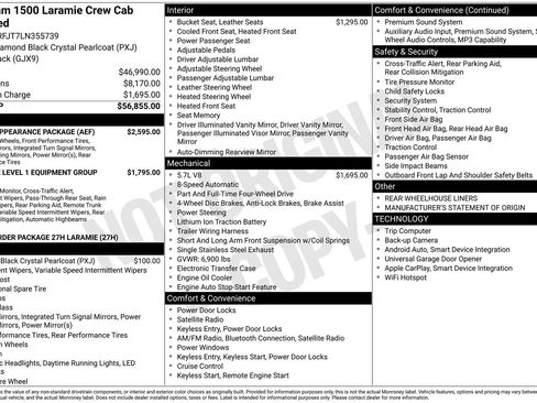 Used 2020 RAM 1500 Laramie w/ Sport Appearance Package image 4