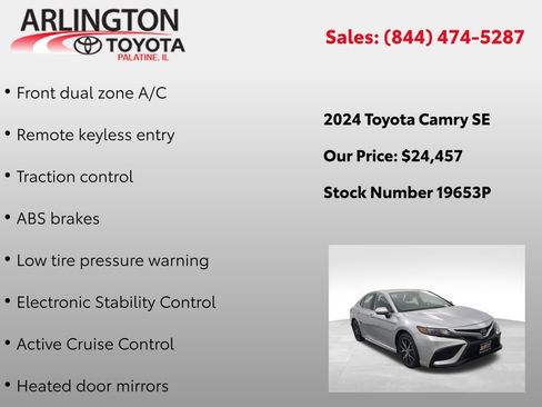 Used 2024 Toyota Camry SE image 7