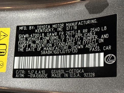 Used 2018 Lexus ES 350 image 24