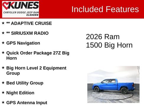 New 2026 RAM 1500 Big Horn image 3