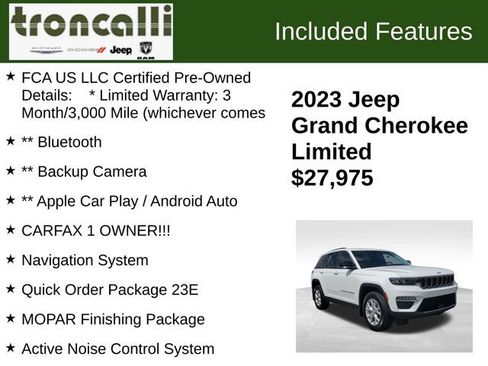 Certified 2023 Jeep Grand Cherokee Limited w/ MOPAR Finishing Package AWD/4WD image 5