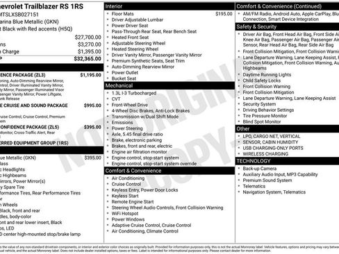 Used 2025 Chevrolet TrailBlazer RS w/ Convenience Package FWD image 62