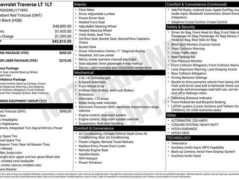 Certified 2024 Chevrolet Traverse LT w/ Trailering Package FWD image 5