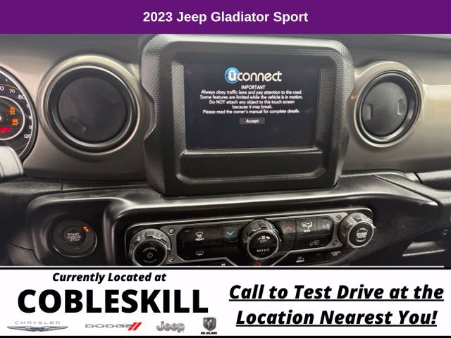 Used 2023 Jeep Gladiator Sport w/ Trailer Tow Package AWD/4WD image 13