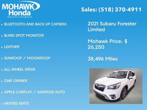 Used 2021 Subaru Forester Limited w/ Popular Package #3 image 7