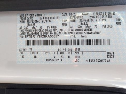 Certified 2025 Ford Transit 250 Low Roof w/ Exterior Upgrade Package RWD image 26