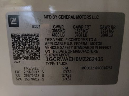 Used 2021 Chevrolet Silverado 1500 W/T w/ WT Fleet Convenience Package RWD image 33