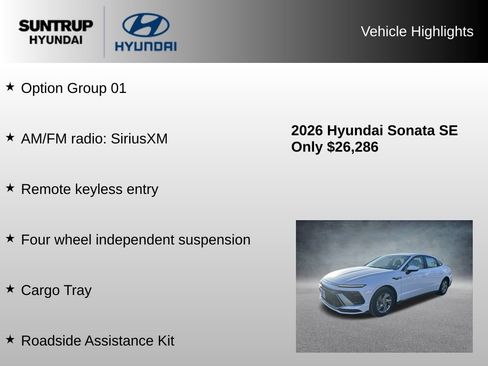 Used 2026 Hyundai Sonata SE FWD image 8