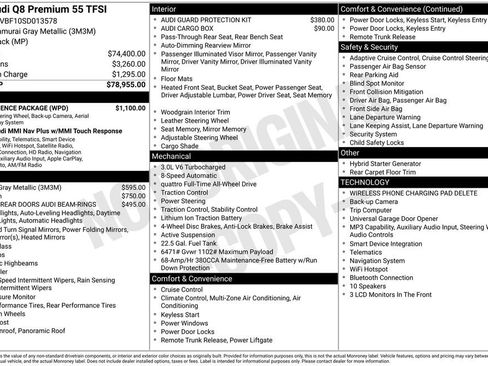 Used 2025 Audi Q8 Premium w/ Convenience Package AWD/4WD image 5