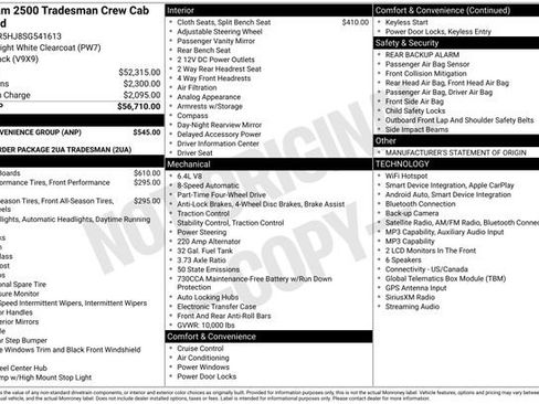 Used 2025 RAM 2500 Tradesman w/ Bed Convenience Group AWD/4WD image 2