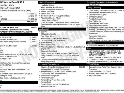 Used 2023 GMC Yukon Denali w/ Max Trailering Package image 48