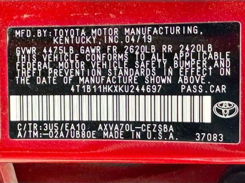 Used 2019 Toyota Camry SE image 19