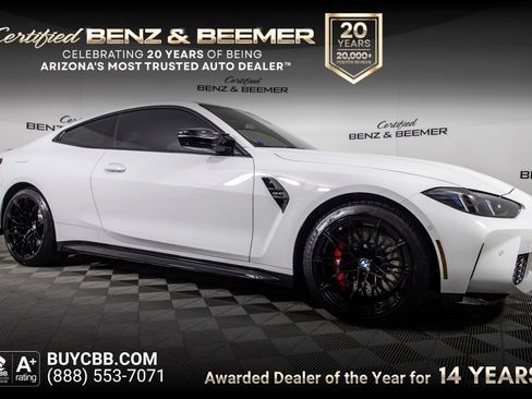 Used 2025 BMW M4 Coupe w/ Executive Package RWD image 1