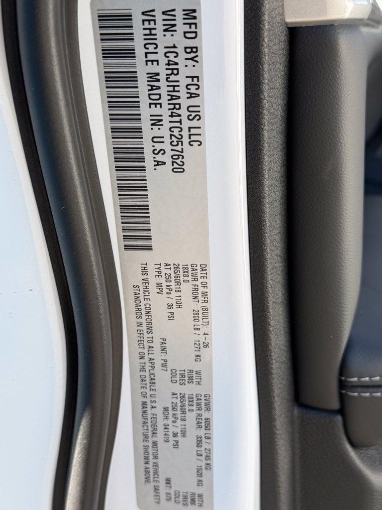New 2026 Jeep Grand Cherokee Altitude AWD/4WD image 24