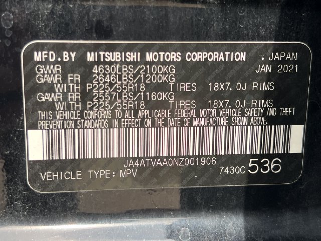 Used 2022 Mitsubishi Eclipse Cross LE AWD/4WD image 32
