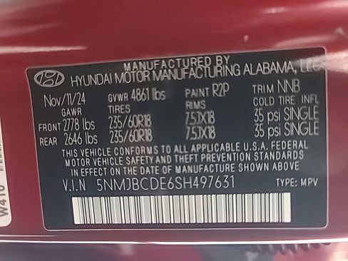 Used 2025 Hyundai Tucson SEL AWD/4WD image 41