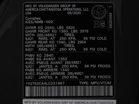 Used 2020 Volkswagen Atlas Cross Sport SEL Premium R-Line image 76