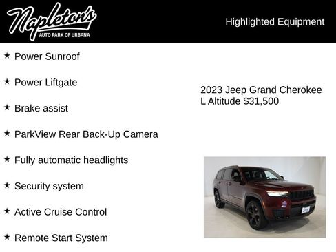 Used 2023 Jeep Grand Cherokee L Laredo AWD/4WD image 16