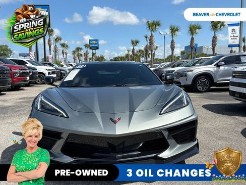 Used 2023 Chevrolet Corvette Stingray Premium Cpe w/ Engine Appearance Package RWD image 3