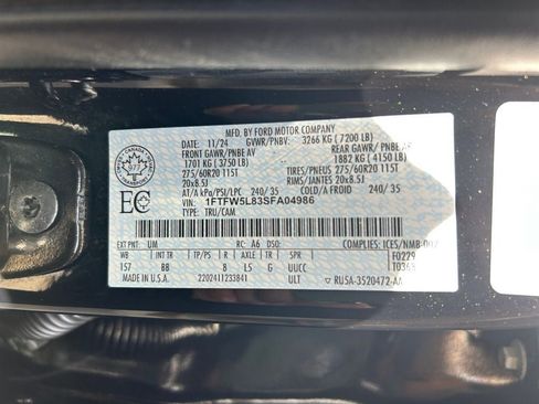 Used 2025 Ford F150 Lariat w/ Equipment Group 502A High AWD/4WD image 36