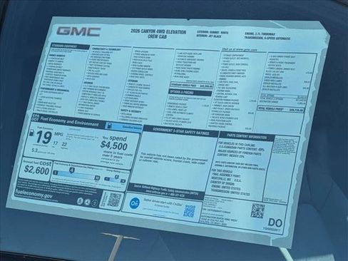 New 2026 GMC Canyon Elevation w/ Convenience Package AWD/4WD image 19