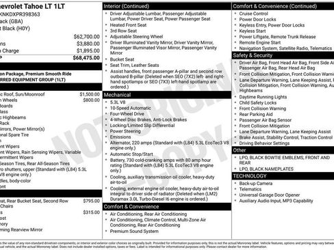 Certified 2023 Chevrolet Tahoe LT AWD/4WD image 11