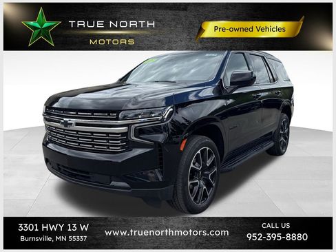 Used 2021 Chevrolet Tahoe RST w/ Rear Media and Nav Package AWD/4WD image 1