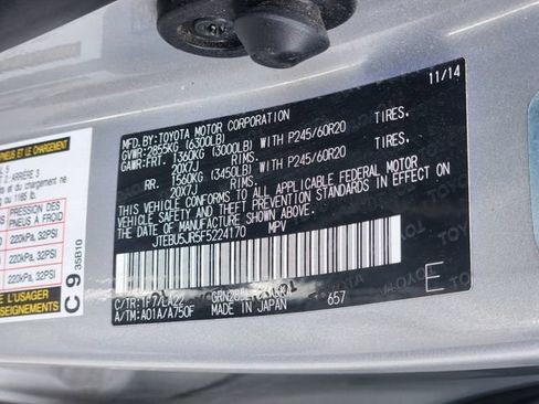 Used 2015 Toyota 4Runner Limited AWD/4WD image 34