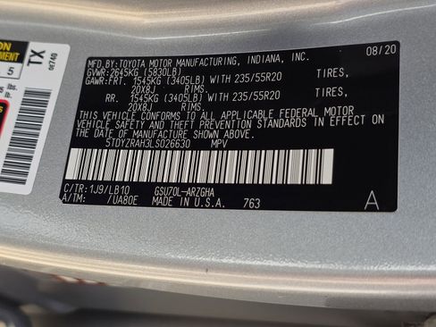 Used 2020 Toyota Highlander Limited image 35