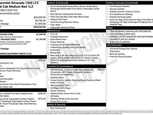 Used 2018 Chevrolet Silverado 1500 LTZ w/ Sport Package image 5