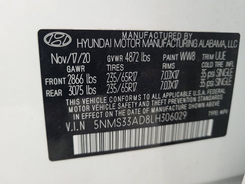 Used 2020 Hyundai Santa Fe SEL image 33