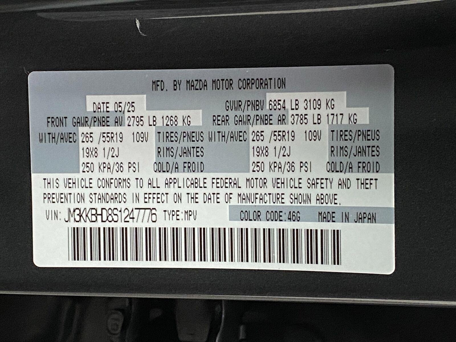 Used 2025 MAZDA CX-90 3.3 Turbo w/ Preferred Package AWD/4WD image 33