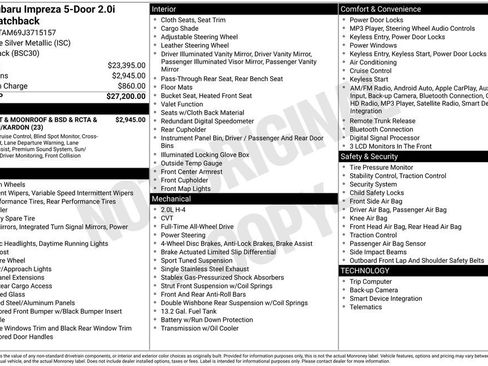 Used 2018 Subaru Impreza 2.0i Sport image 6