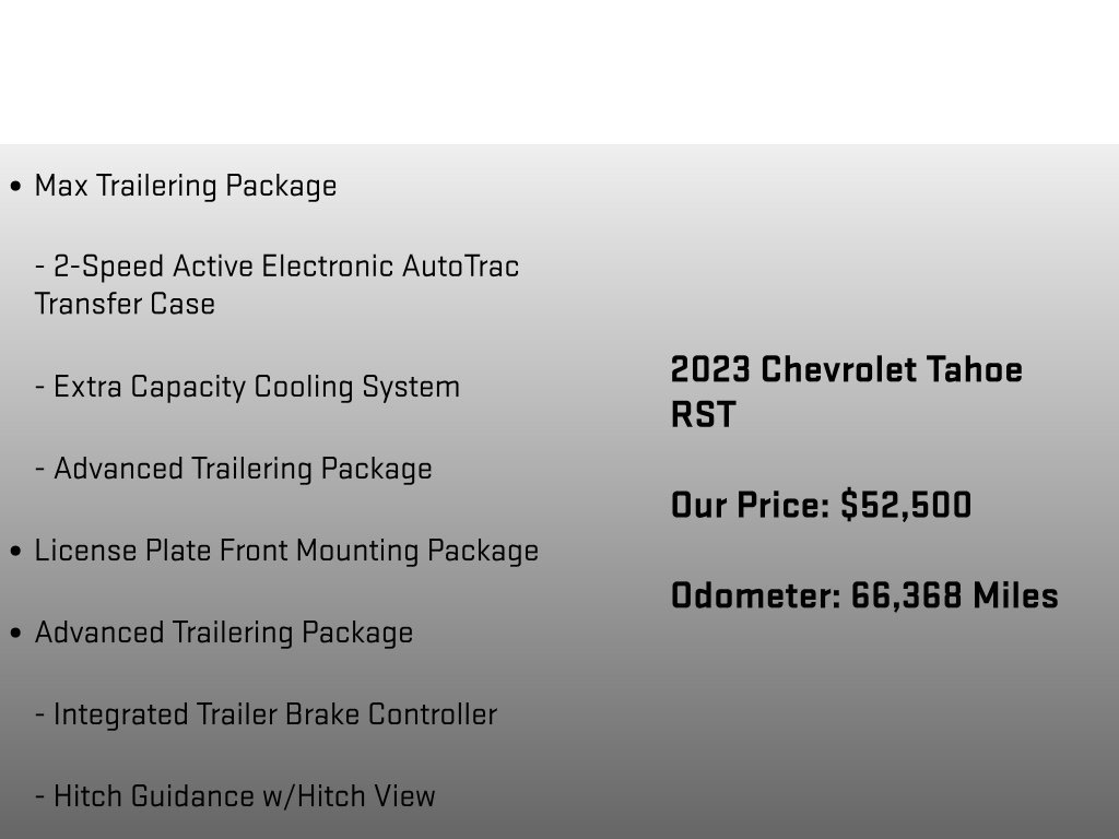 Used 2023 Chevrolet Tahoe RST w/ Luxury Package AWD/4WD image 6