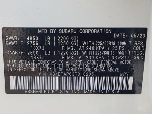 Used 2024 Subaru Outback Touring AWD/4WD image 52