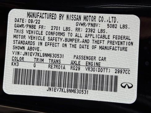 Used 2022 INFINITI Q60 3.0t Luxe w/ Essential Package AWD/4WD image 30