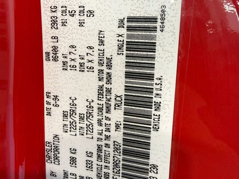 Used 1994 Dodge Ram 1500 Truck 4x4 Regular Cab image 44