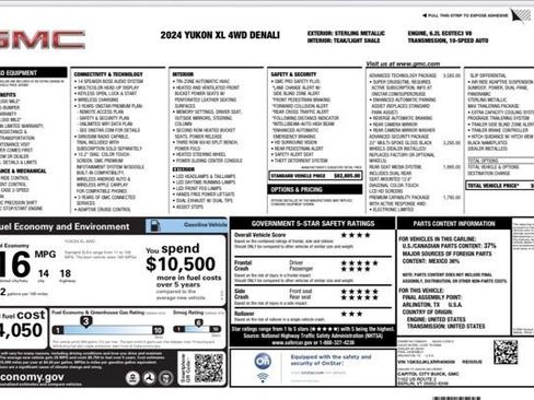 Used 2024 GMC Yukon XL Denali w/ Advanced Technology Package image 38