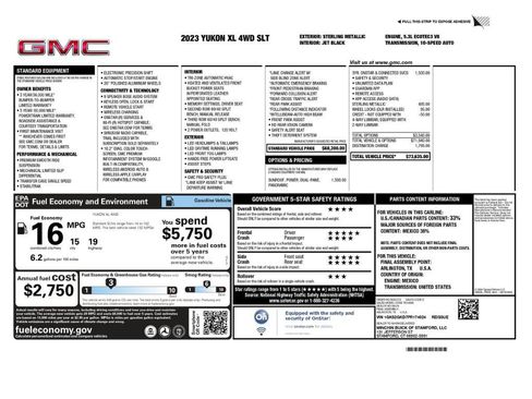 Used 2023 GMC Yukon XL SLT AWD/4WD image 2