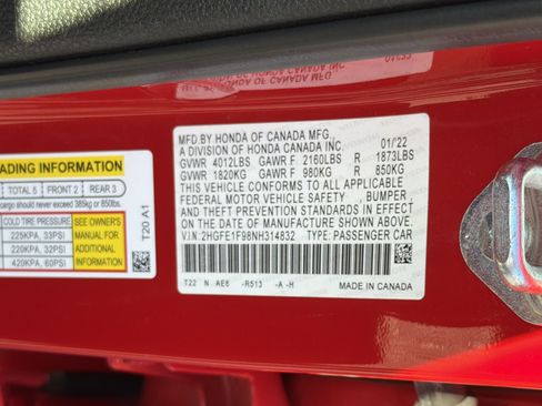 Used 2022 Honda Civic Touring image 35