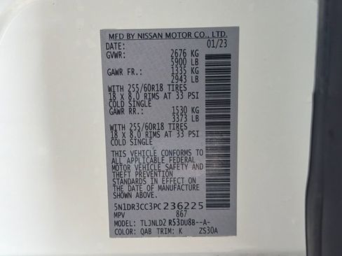 Used 2023 Nissan Pathfinder SL w/ Lighting Package (N92) image 45