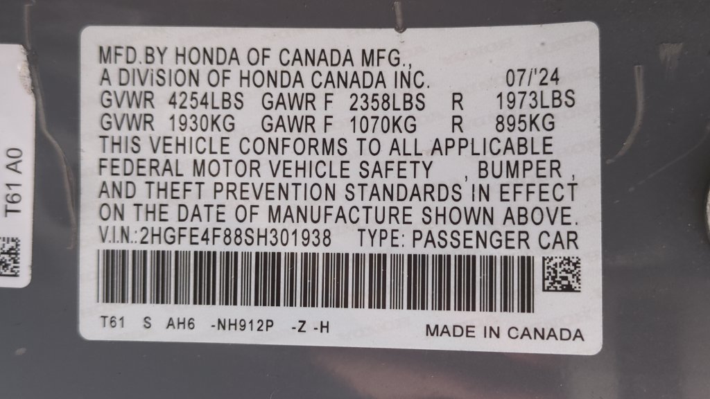 Used 2025 Honda Civic Sport Touring image 22