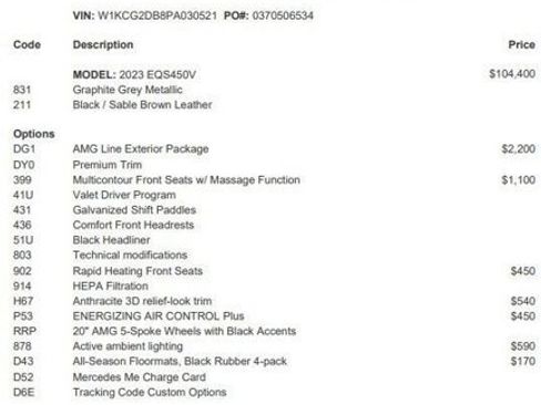 Certified 2023 Mercedes-Benz EQS 450+ EQS 450+ image 4