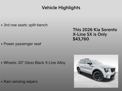 New 2026 Kia Sorento SX image 15