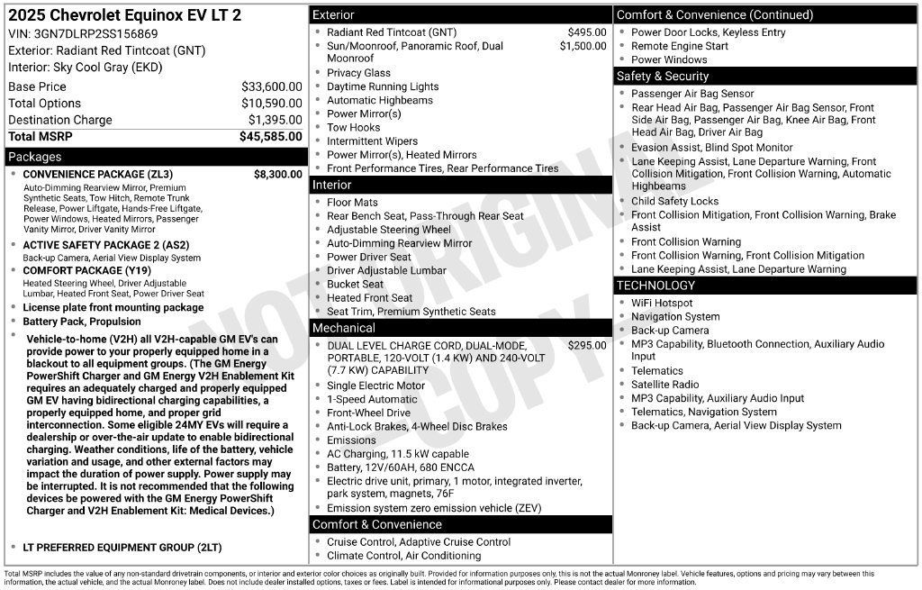 Used 2025 Chevrolet Equinox EV LT w/ Convenience Package FWD image 11